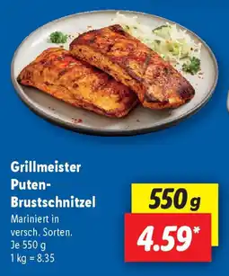 Lidl Grillmeister Puten- Brustschnitzel Angebot