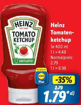 Lidl Heinz Tomaten- ketchup Angebot