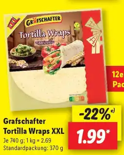 Lidl Grafschafter Tortilla Wraps XXL Angebot