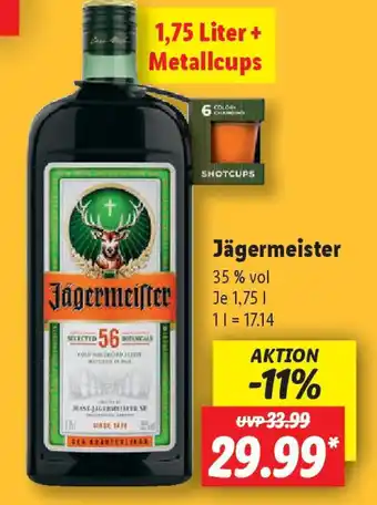 Lidl Jägermeister Angebot