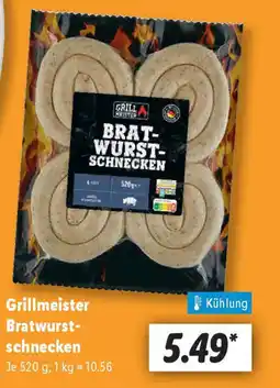 Lidl Grillmeister Bratwurst- schnecken Angebot