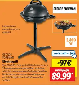 Lidl GEORGE FOREMAN Elektrogrill Angebot