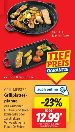 Lidl GRILLMEISTER Grillplatte/- pfanne Angebot