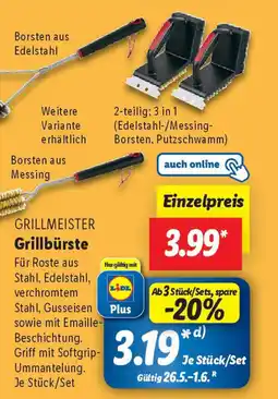 Lidl GRILLMEISTER Grillbürste Angebot