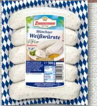 nahkauf Fleischwerke Zimmermann 5 Münchner Weißwürste Angebot