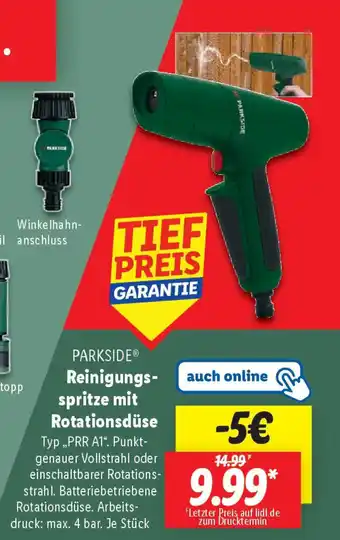 Lidl PARKSIDE Reinigungs- spritze mit Rotationsdüse Angebot
