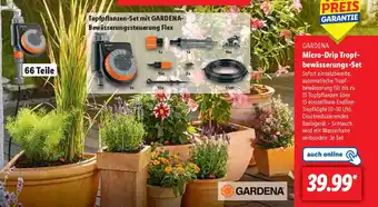 Lidl GARDENA Micro-Drip Tropf- bewässerungs-Set Angebot