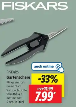 Lidl FISKARS Gartenschere Angebot