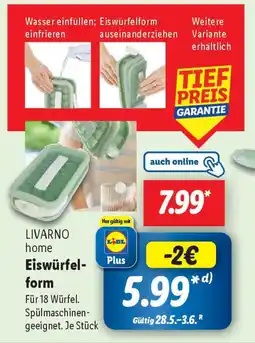 Lidl LIVARNO home Eiswürfel- form Angebot