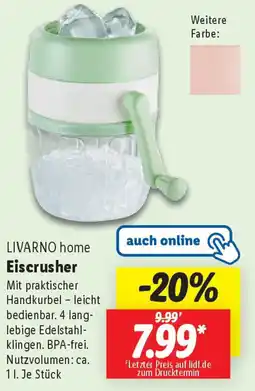 Lidl LIVARNO home Eiscrusher Angebot