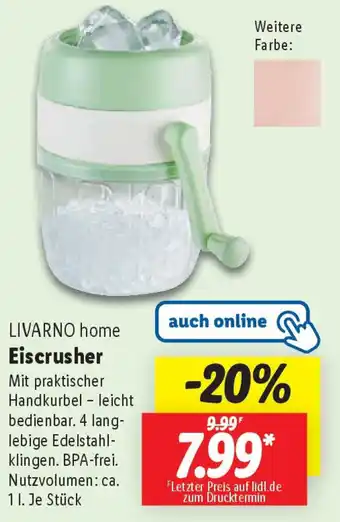 Lidl LIVARNO home Eiscrusher Angebot