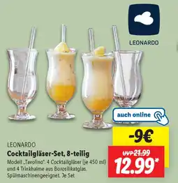 Lidl LEONARDO Cocktailgläser-Set, 8-teilig Angebot
