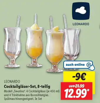 Lidl LEONARDO Cocktailgläser-Set, 8-teilig Angebot
