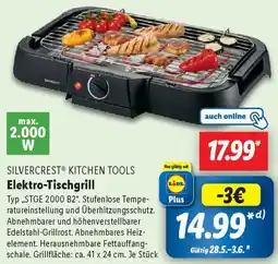 Lidl SILVERCREST KITCHEN TOOLS Elektro-Tischgrill Angebot