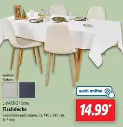 Lidl LIVARNO home Tischdecke Angebot