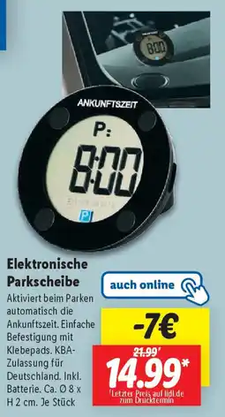 Lidl Elektronische Parkscheibe Angebot