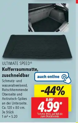 Lidl ULTIMATE SPEED Kofferraummatte zuschneidbar Angebot