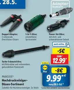 Lidl Parkside Hochdruckreiniger-Dusen Sortiment Angebot
