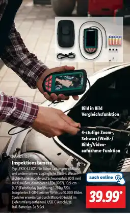 Lidl PARKSIDE Inspektionskamera Angebot