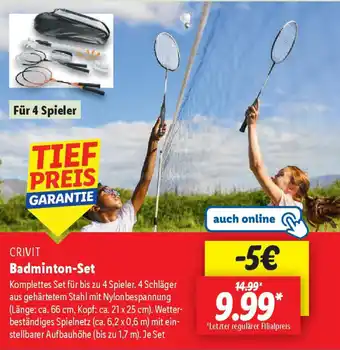 Lidl CRIVIT Badminton-Set Angebot