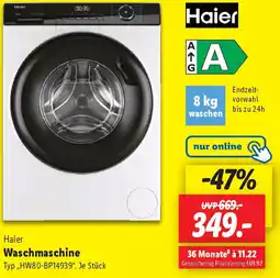 Lidl Haier Waschmaschine Angebot