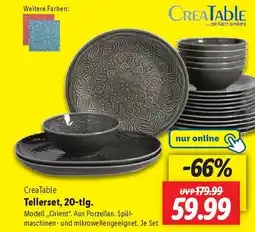 Lidl CreaTable Tellerset, 20-tlg. Angebot