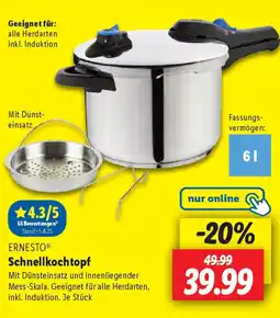 Lidl ERNESTO Schnellkochtopf Angebot