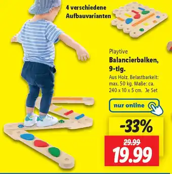 Lidl Playtive Balancierbalken, 9-tlg. Angebot
