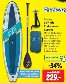 Lidl Bestway SUP mit Einkammer System Angebot