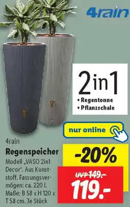 Lidl 4rain Regenspeicher Angebot