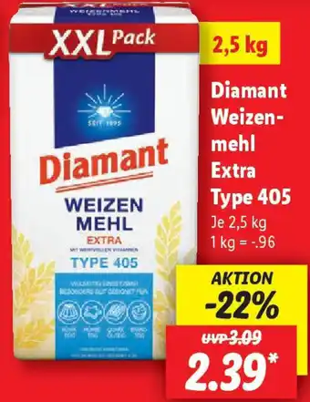 Lidl Diamant Weizenmehl Extra Type 405 Angebot