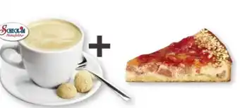 Scheck-in-Center Scheck-in Manufaktur Tasse Kaffee+1 Stück Rhabarber-Erdbeer Rahmkuchen Angebot