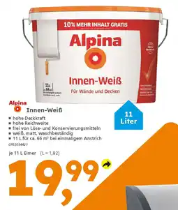 Globus Baumarkt Alpina Innen-Weiß Angebot
