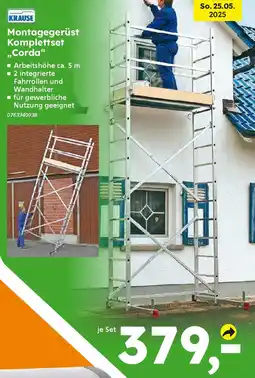 Globus Baumarkt KRAUSE Montagegerüst Komplettset ,,Corda❝ Angebot