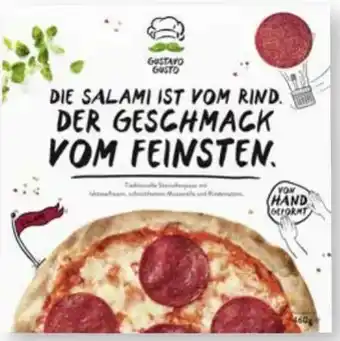 Scheck-in-Center Gustavo Gusto Steinofen Pizza Salami Angebot