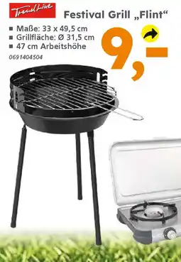 Globus Baumarkt Trend Line Festival Grill „Flint" Angebot