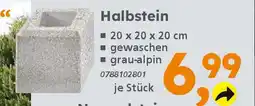 Globus Baumarkt Gartenmauer „Gomera" Halbstein Angebot
