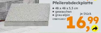 Globus Baumarkt Gartenmauer „Gomera" Pfeilerabdeckplatte Angebot