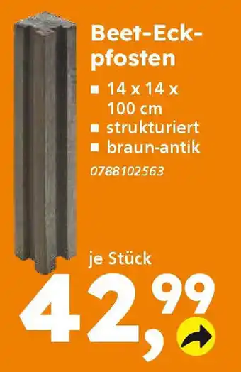 Globus Baumarkt Beet-Eckpfosten Angebot