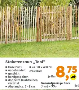 Globus Baumarkt Staketenzaun ,,Toni❝ Angebot