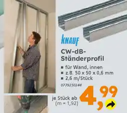 Globus Baumarkt KNAUF CW-dB- Ständerprofil Angebot