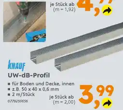 Globus Baumarkt KNAUF UW-dB-Profil Angebot