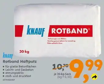 Globus Baumarkt KNAUF Rotband Haftputz Angebot