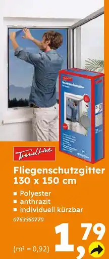 Globus Baumarkt TrendLine Fliegenschutzgitter 130*150 Angebot