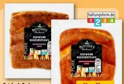 REWE Center Butcher’s Barbecue Schweine-Rückensteaks Pork Angebot