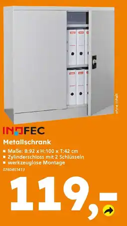 Globus Baumarkt INOFEC Metallschrank Angebot