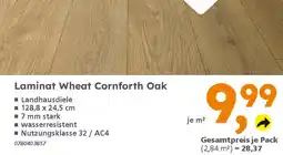 Globus Baumarkt Laminat Wheat Cornforth Oak Angebot