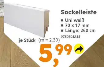 Globus Baumarkt Sockelleiste Angebot