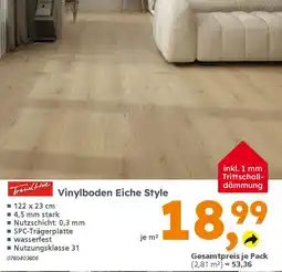 Globus Baumarkt TrendLine Vinylboden Eiche Style Angebot