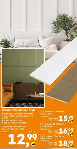 Globus Baumarkt Wand Deko Shaker Style Angebot